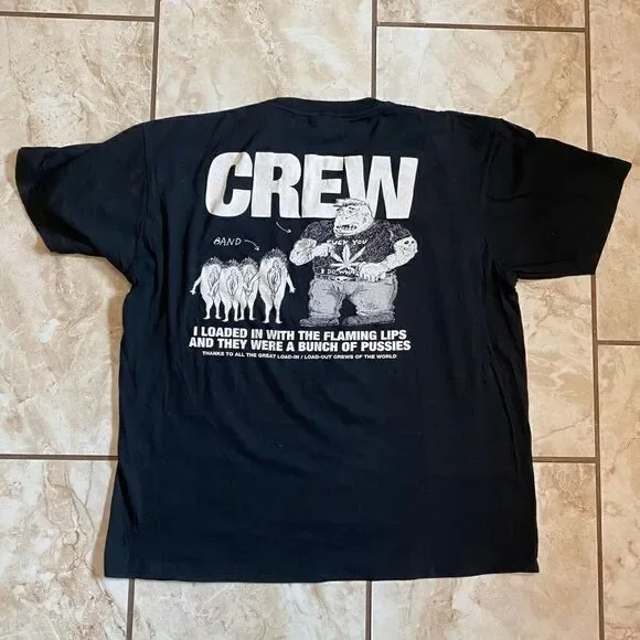 Tultex Fine Jersey Mens Rare Cannabis Flaming Lips Local Crew Shirt Black Large